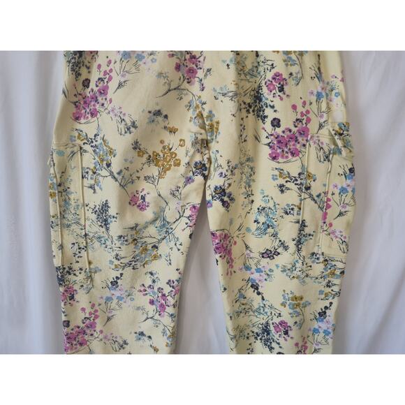 Cinq à Sept Parker Sakura *IN Yellow Floral Giles 2 Piece Set Small Top Joggers - Picture 16 of 16